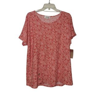 ANNELIEZE  Paisley Women's Top SIZE 3X